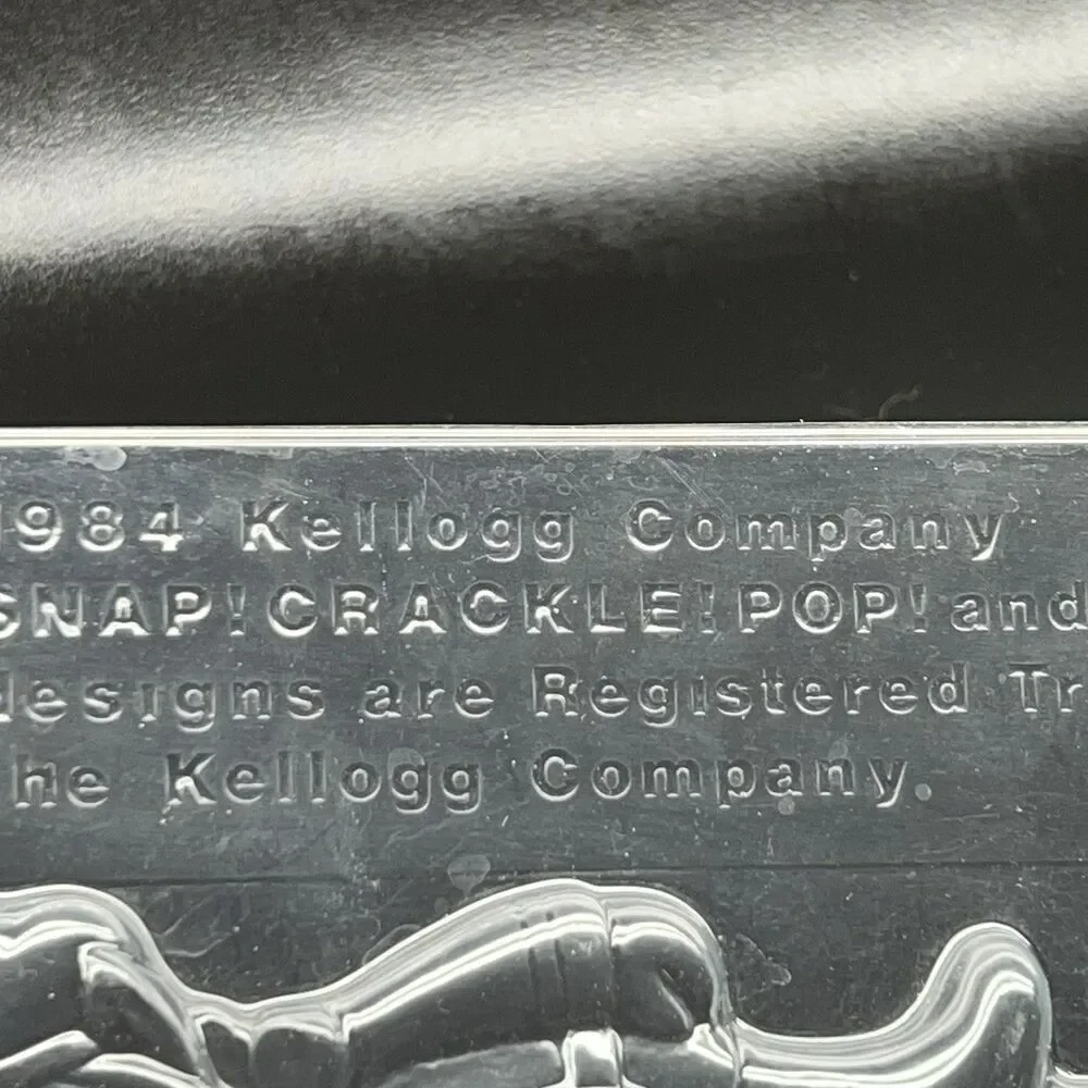 Vintage 1984 Kellogg Rice Krispies: Snap Crackle & Pop Candy Molds 3 Trays